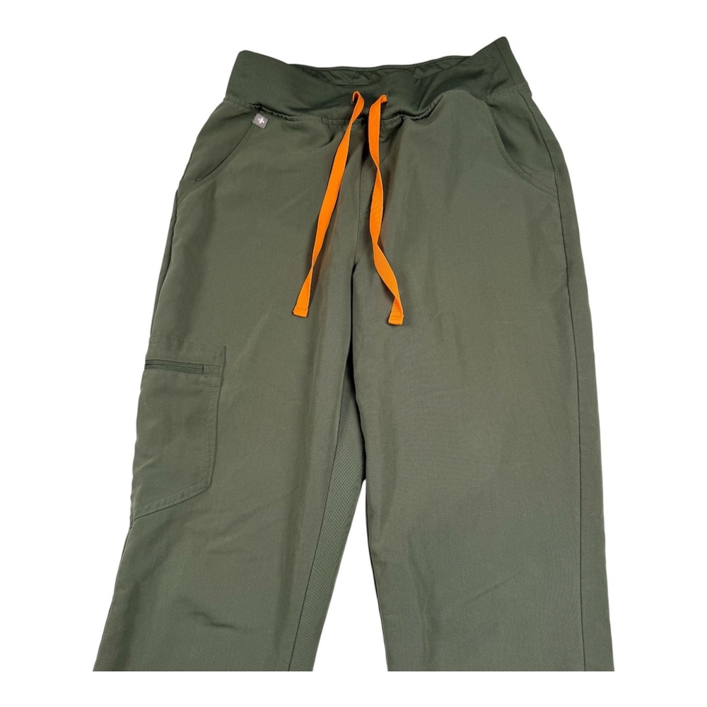 Figs HW Zamora Jogger Pants Womens Small Green High Waisted Scrub W22SW2012